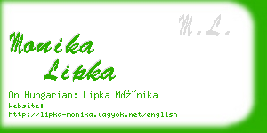 monika lipka business card